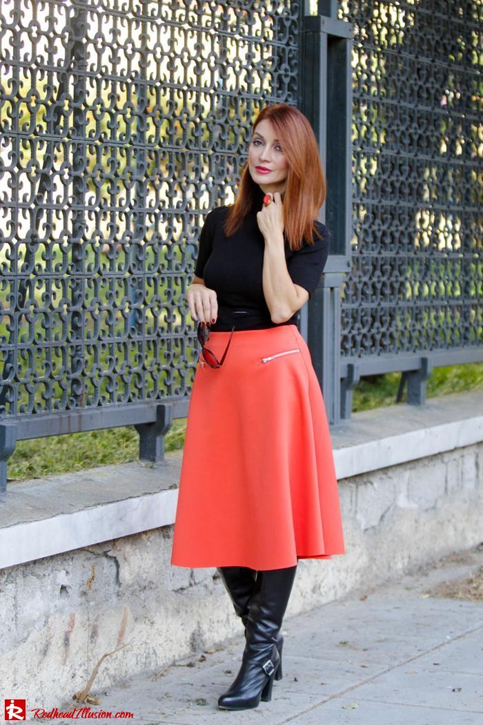 Redhead Illusion - Vitamin C - River Island Skirt - Karen Millen Coat-10